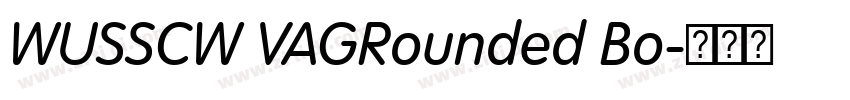 WUSSCW VAGRounded Bo字体转换 WUSSCW VAGRounded Bo字体转换